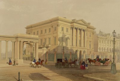 The Exterior of Apsley House, 1853 by English School